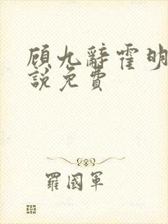 顾九辞霍明澈小说免费