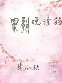 回到晚清的南洋军阀