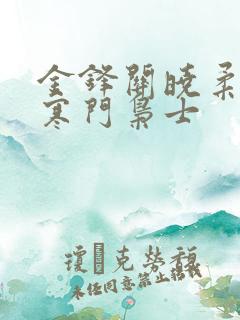 金锋关晓柔小说寒门枭士