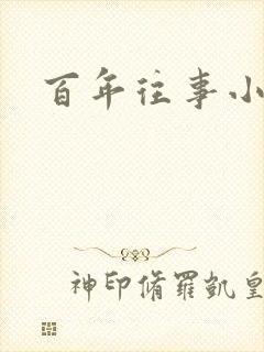 百年往事小说