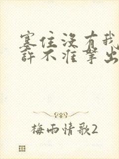 塞住没有我的允许不准拿出来