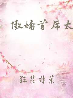 傲娇首席太腹黑