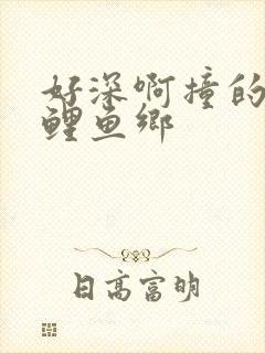 好深啊撞的好吗鲤鱼乡