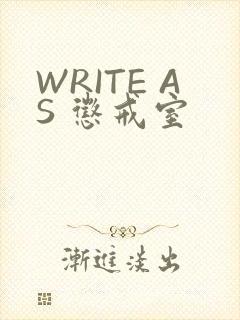 WRITE AS 惩戒室