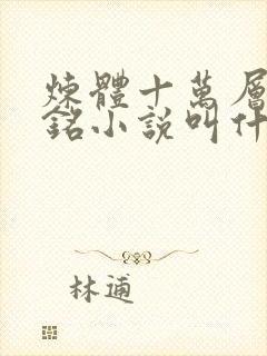 炼体十万层轩辕铭小说叫什么