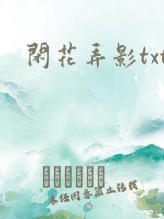 闲花弄影txt