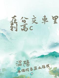 在公交车里c弄到高c