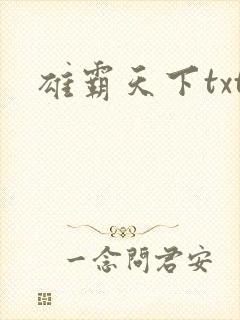雄霸天下txt