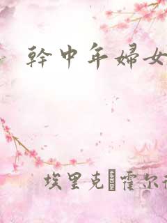干中年妇女小说