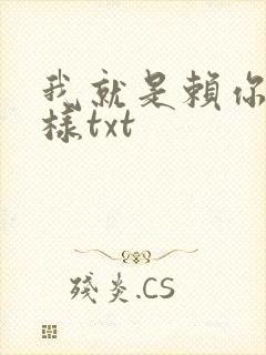 我就是赖你 怎样txt