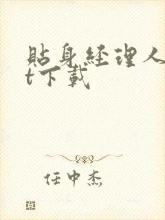 贴身经理人txt下载