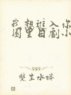 我想进入你的花园里日剧小说