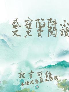 盛宠陷阱小说全文免费阅读