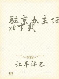 驻京办主任2txt下载