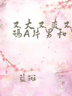 又大又爽又黄无码A片男和男