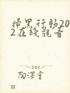 扫黑行动2022在线观看