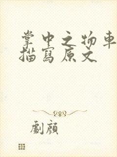 掌中之物车里震描写原文