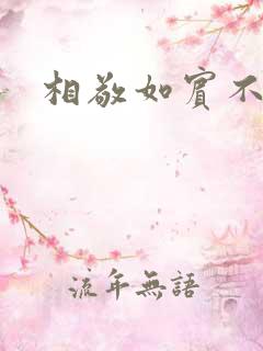 相敬如宾不相睹