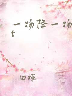 一物降一物txt