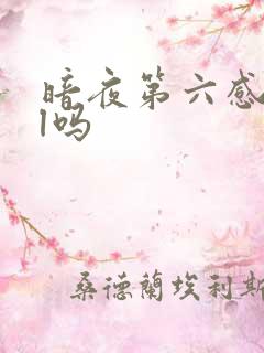暗夜第六感是bl吗