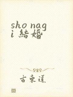 sho nagi 结婚