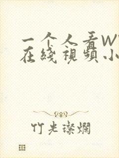 一个人看WWW在线视频小说