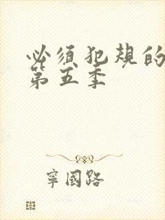 必须犯规的游戏第五季