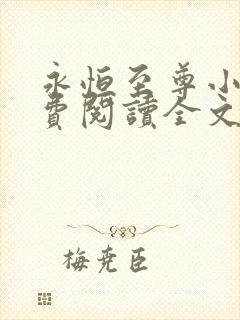 永恒至尊小说免费阅读全文