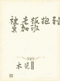 被老板抱到办公桌加班