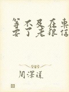 等不及在车里就要了老狼信息