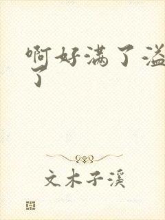 啊好满了溢出来了