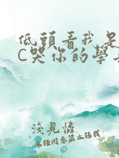 低头看我是怎么C哭你的学长