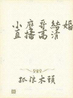 小么哥结婚视频直播高清