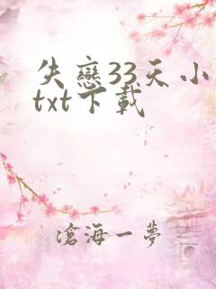 失恋33天小说txt下载