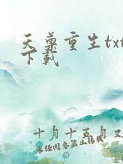 天尊重生txt下载