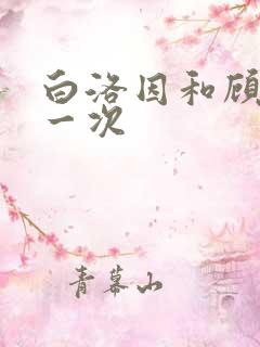 白洛因和顾海第一次