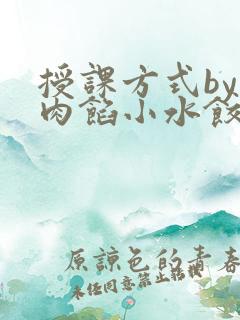授课方式by 肉馅小水饺