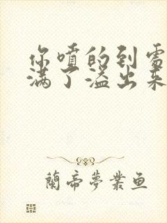 你喷的到处都是满了溢出来了