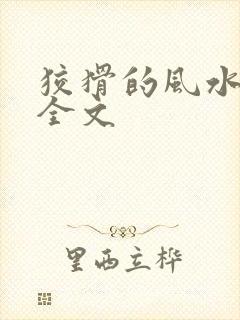 狡猾的风水相师全文