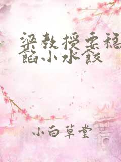 梁教授要稳住肉馅小水饺