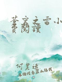 苍穹之雷小说免费阅读