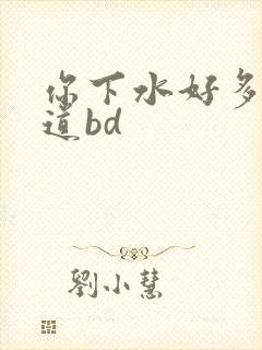 你下水好多下水道bd