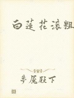 白莲花滚粗