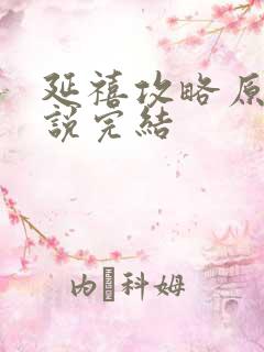 延禧攻略原著小说完结