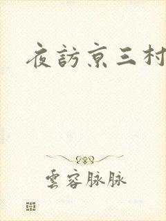 夜访京三村