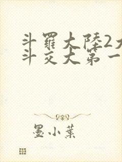 斗罗大陆2大乱斗交大第一啊