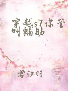 穿越s7你管这叫辅助