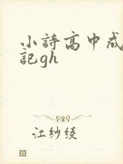 小诗高中成长日记gh