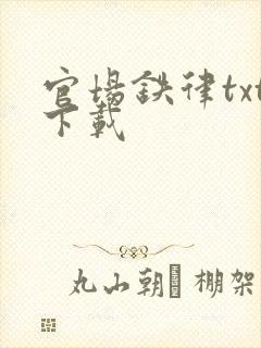 官场铁律txt下载