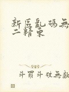 新区乱码无人区二精东